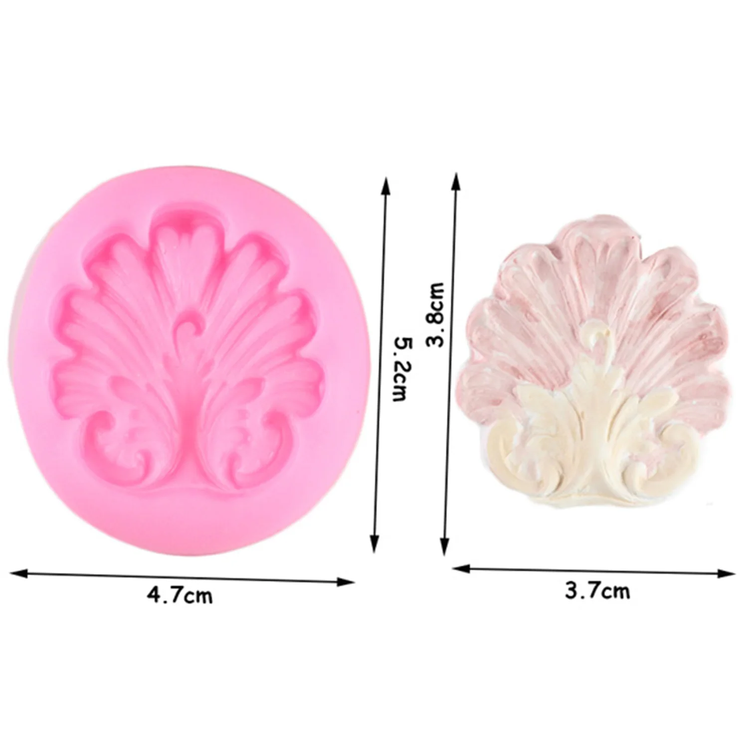 Барочные рельефные силиконовые формы для прокрутки ракушки торты инструменты