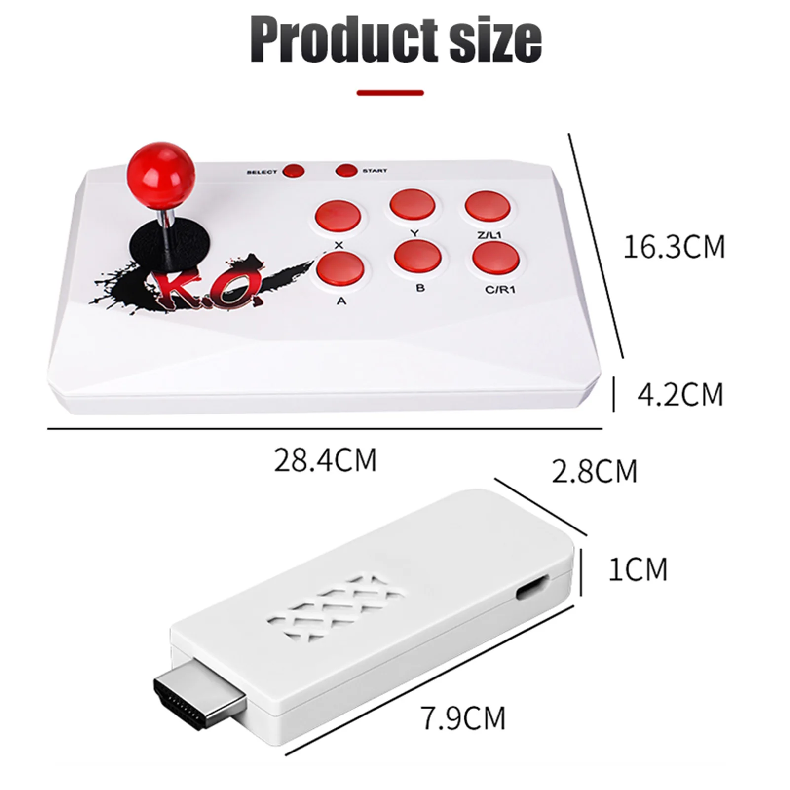 

A11 4K Wireless Arcade Retro Game Consoles HD Video Game Retro Console Built In 2000 Games With Two Wireless Arcade Joystick