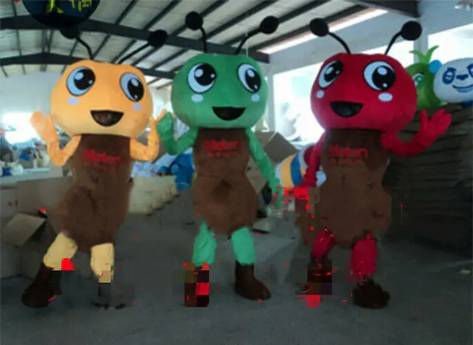 

Ant Mascot Costume Cute Cartoon Doll Ant Fursuit Cosplay Party Game Outfit Set for Christmas Party Advertising Opening Ceremony