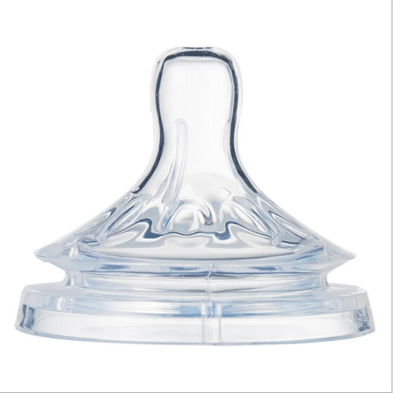 Wide caliber feeding pacifier Silicone petal nipple Bionic breast Baby pacifier Liquid silicone safe and secure