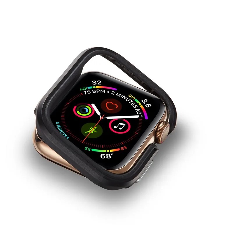 Противоударный чехол из алюминиевого сплава для iWatch 4 40 мм совместим с Apple Watch Series 5