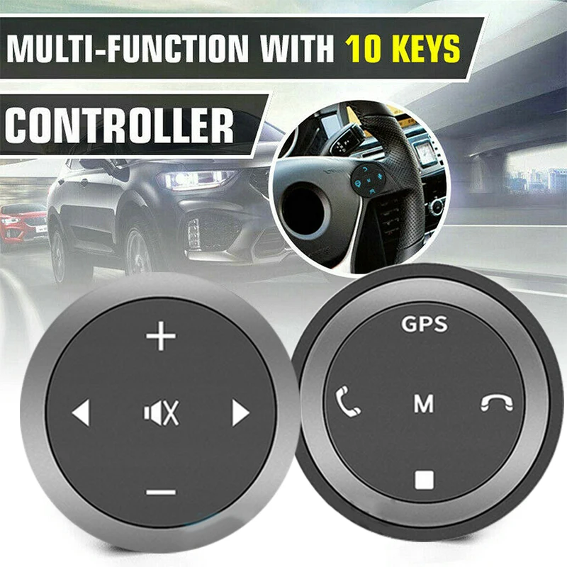 Универсальный беспроводной Автомобильный руль кнопка ключ пульт дистанционного