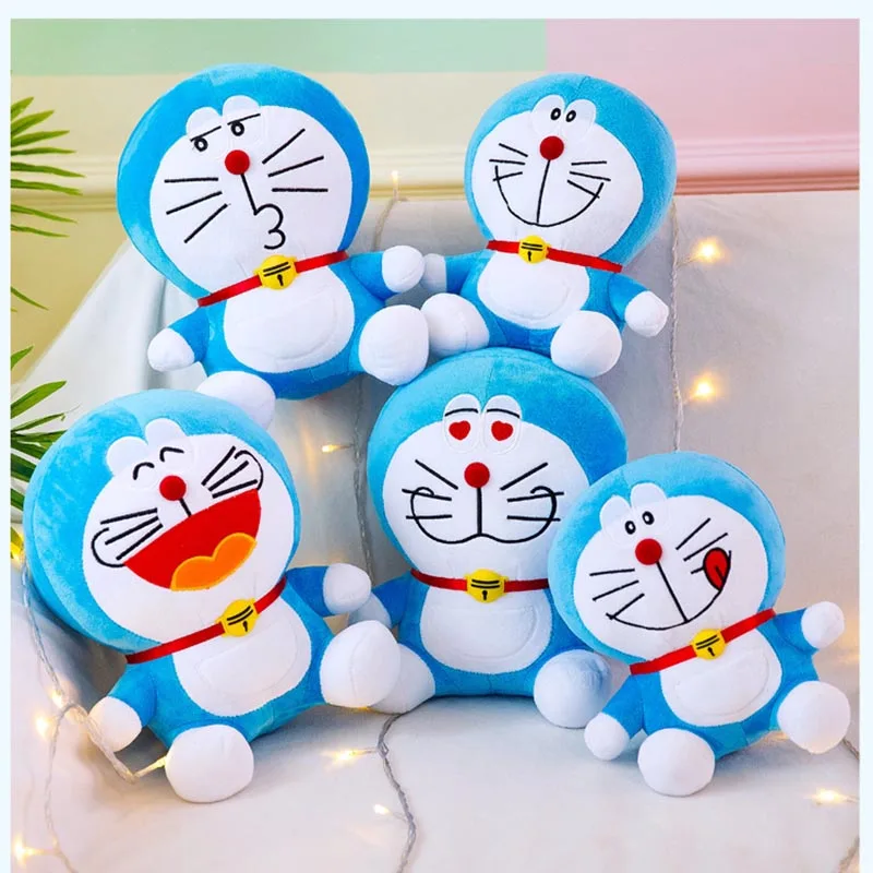 Плюшевые Игрушки Doraemon милая пушистая Набивная игрушка-животное Мультяшные