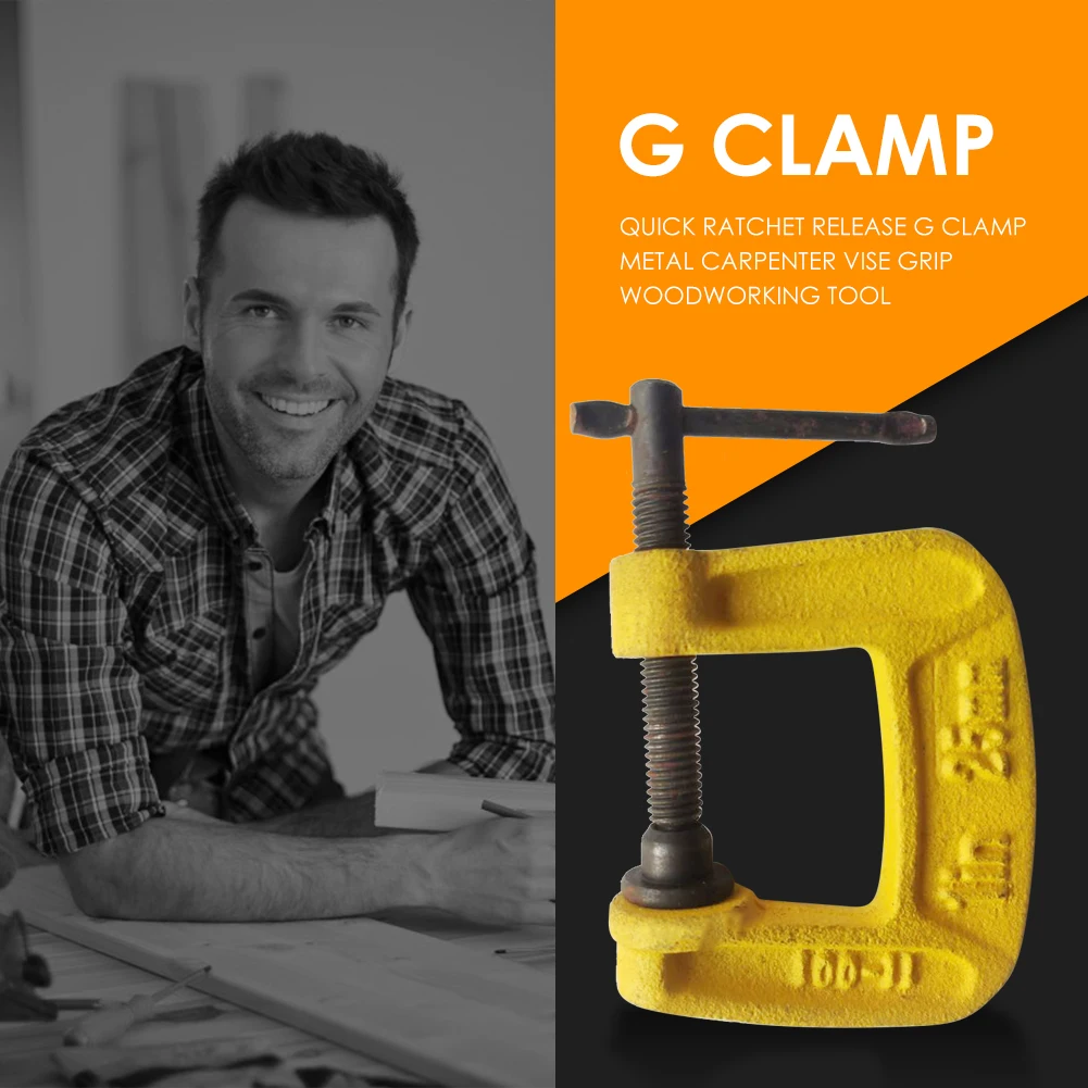 Быстросъемный G образный зажим стальной металлический Столярный инструмент