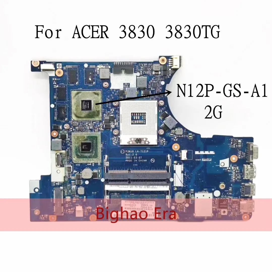 

Original MBRFQ02002 For ACER 3830TG motherboard 3830T 3830 HM65 GT540M 2G P3MJ0 LA-7121P main board 100 tested ok