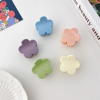new wholesale sweet and cute mini geometric flower rounded square star resin jelly color checkerboard side hair clips claw