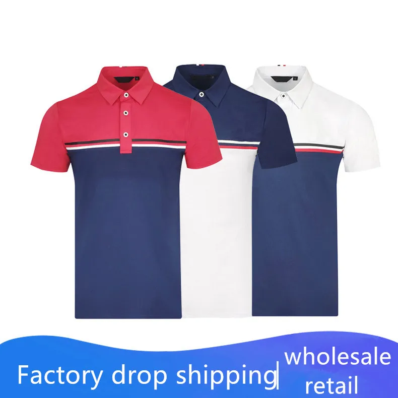 Одежда для гольфа мужская футболка с коротким рукавом Тонкий Топ 2020 летняя новая