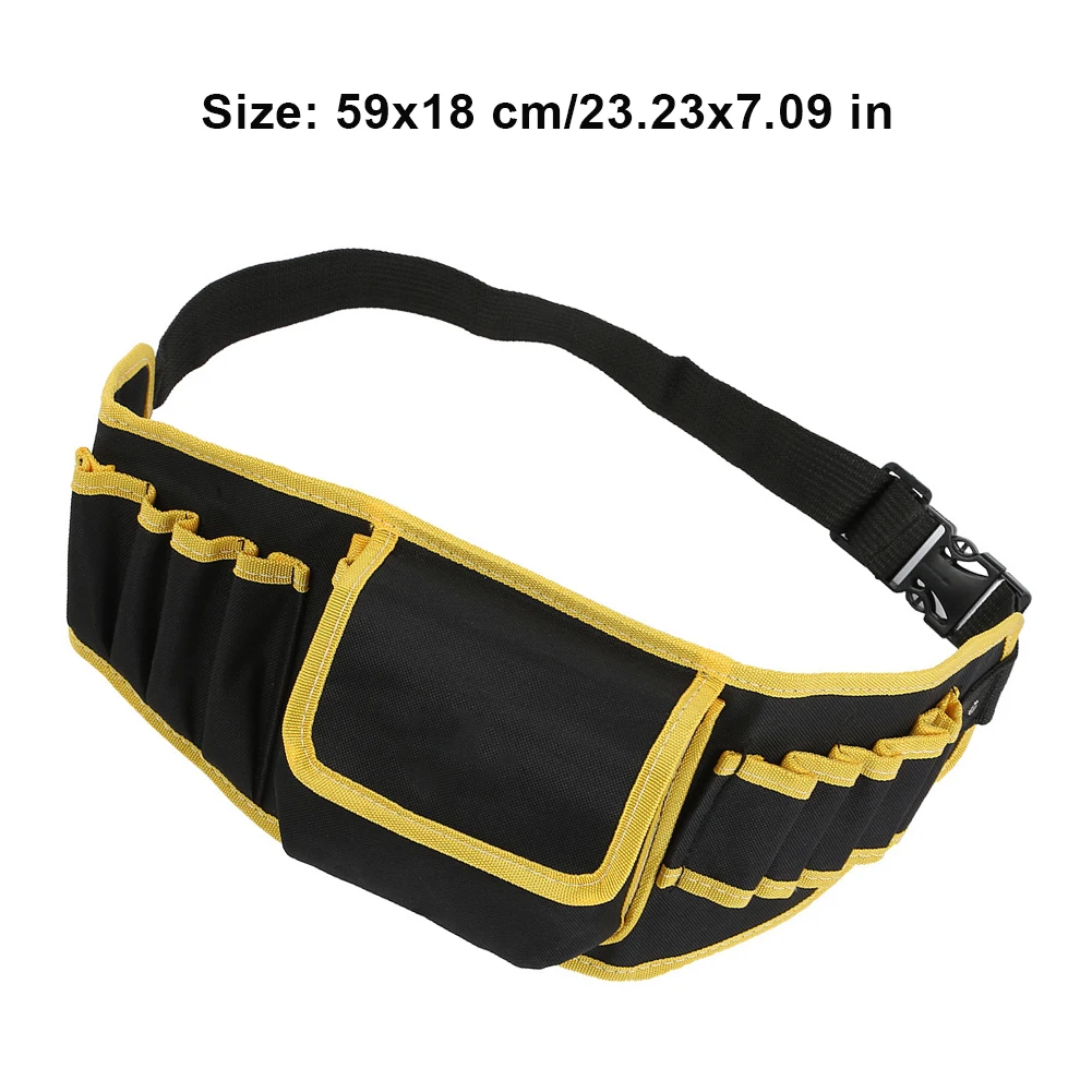

Multifunction Tools Bag Belt Bag Pouch Electrician Tools Organizer Waist Adjustable Wrench Pliers Hardware Pocket Tool Waist Bag