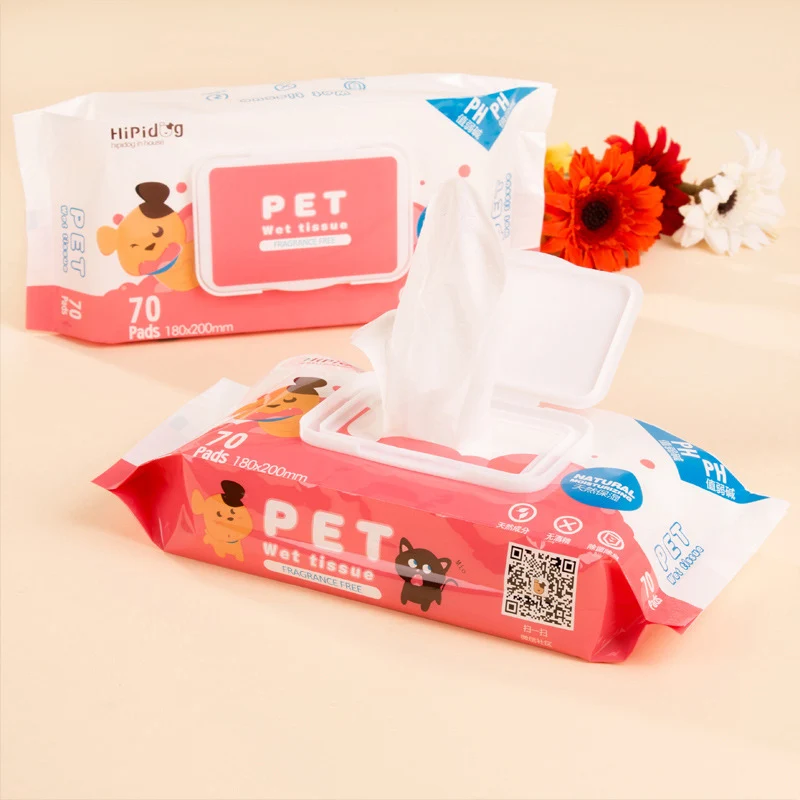 

Pet Wet Wipe Dog Cat Cleaning Tear Fur Foot Wipes Cleaning Paper Towel Grooming Tool Stain Remover Gentle Aloe Puppy Products