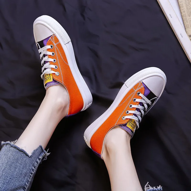 Женская парусиновая обувь модные летние повседневные кроссовки с низким верхом