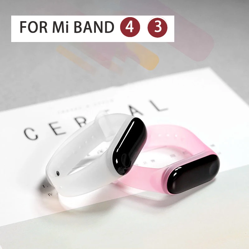 Браслет для Xiaomi Mi Band 4 3 спортивный ремешок силиконовый часов аксессуары браслет
