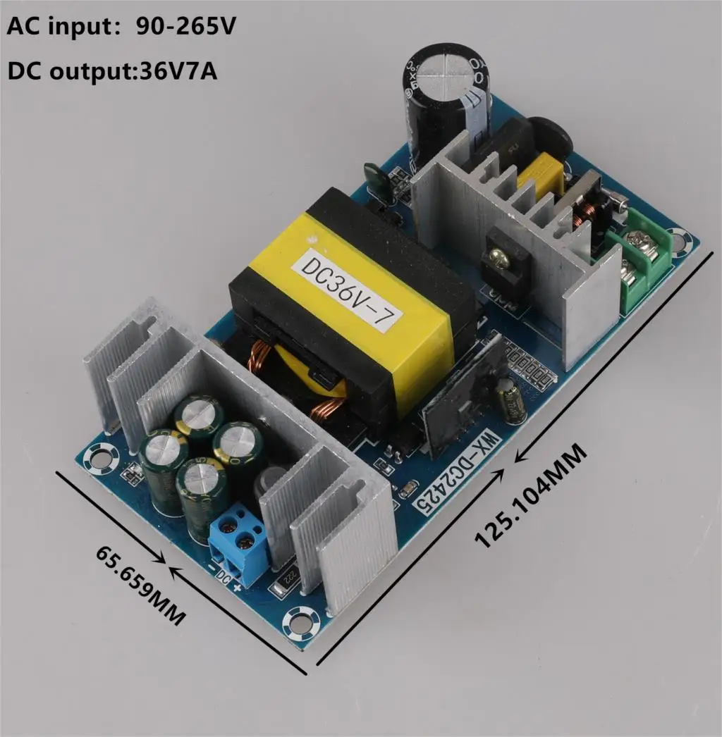 

Новый модуль питания 36V5A 6A 7A, плата модуля импульсного источника питания AC-DC, 100-240 В переменного тока на 36 В постоянного тока, импульсный исто...