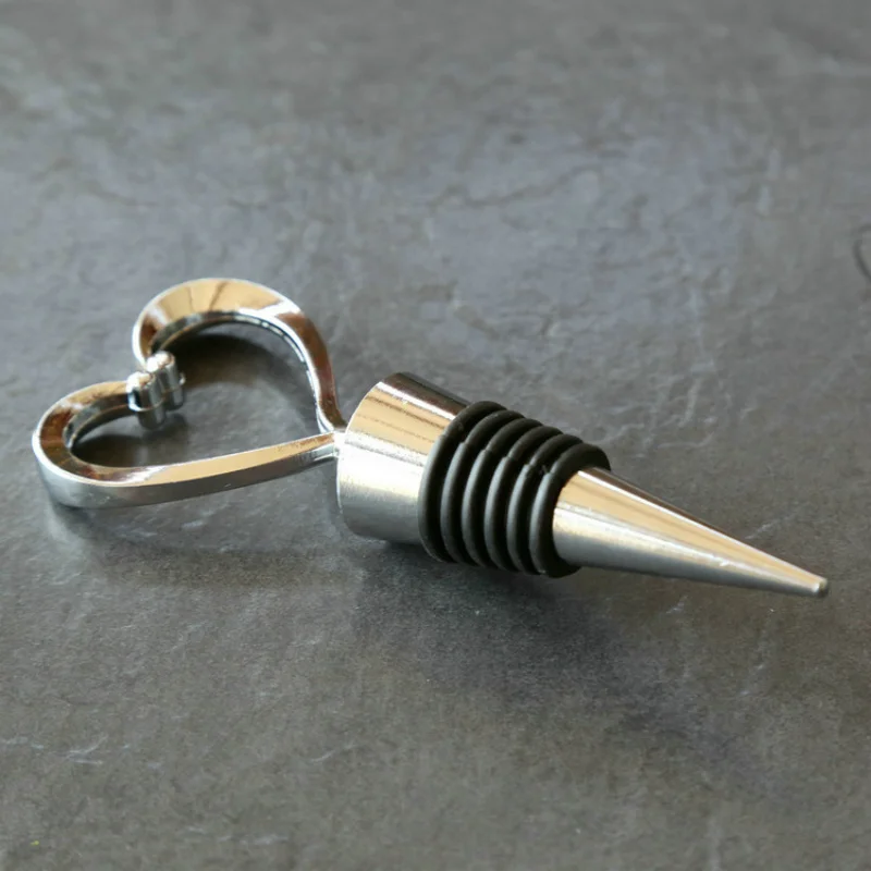 1 шт. металлическая в форме сердца бутылка Красного вина вакуумная пробка