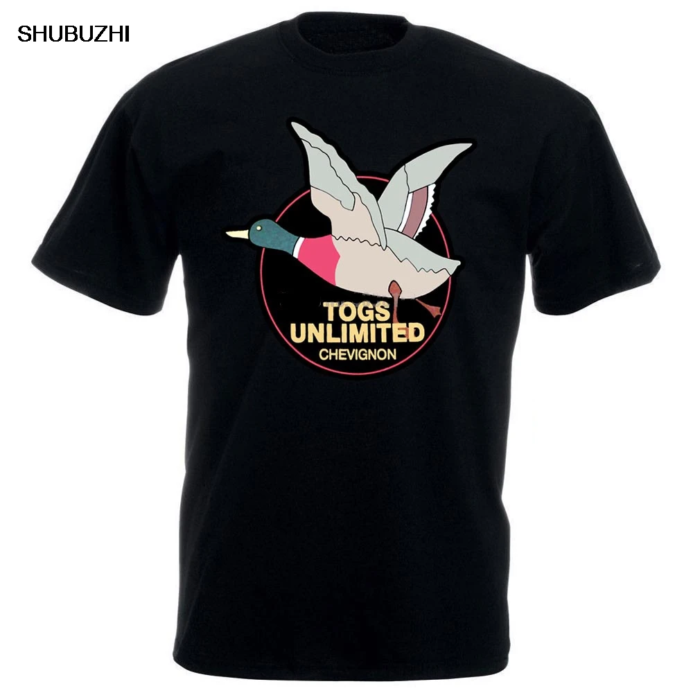 

Men T Shirt Custom Printed 100% Cotton T-shirts Togs Unlimited Chevignon Duck Logo S Cotton Casual O Neck Funny Novelty Women