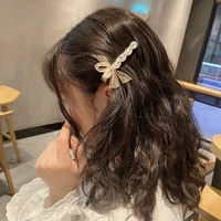 small yarn bowknot high end barrettes hairpin dragonfly snap bb clips temperament crystal slides hair accessories for women