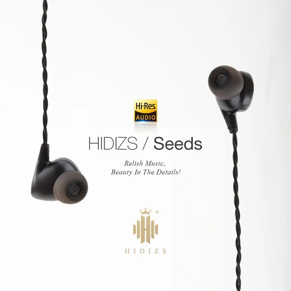 

Hi-Fi динамические наушники-вкладыши HIDIZS seed с высокой разрешающей IEM и сбалансированным кабелем из бескислородной меди 5N 3,5/2,5 мм