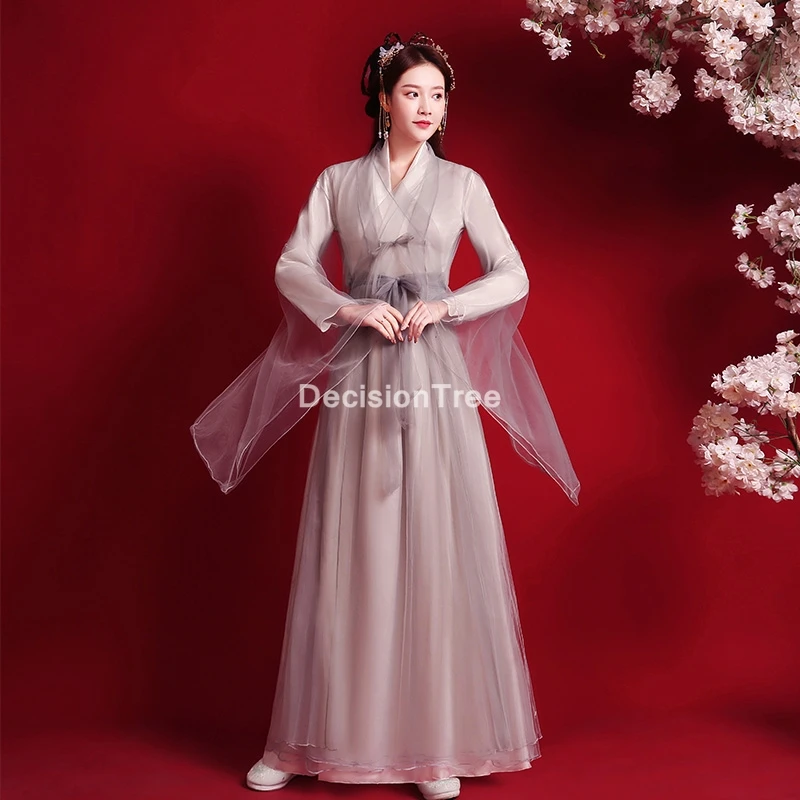 2021 женские костюмы ханьфу китайской танцевальной династии Цин традиционное