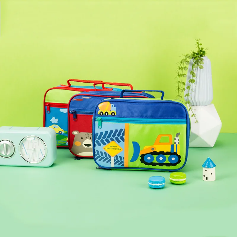 

Child Cartoon Lunch Bag Waterproof Insulation Handbag Outing Picnic Food Package Student With Meal Packed Pouch Accessories Item