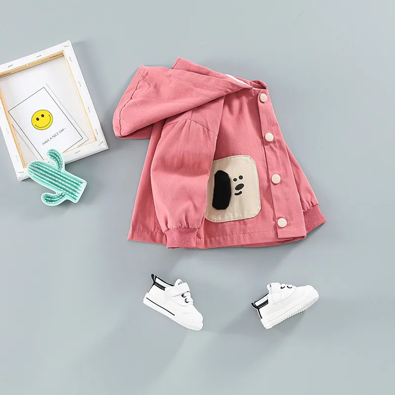 

Spring Autumn New Baby Boys Girls Clothes Children Casual Hooded Jacket Toddler Fashion Costume Infant YQ002