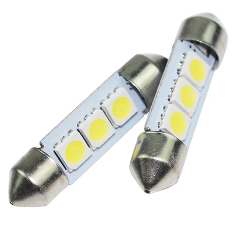 Автомобиль 6X 36 мм 3 SMD СВЕТОДИОДНЫЙ LED чисто белый автомобиль фестон Карта
