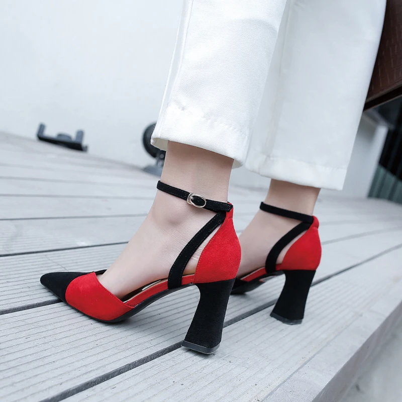 Лидер продаж новые летние туфли в европейском и американском стиле с острым