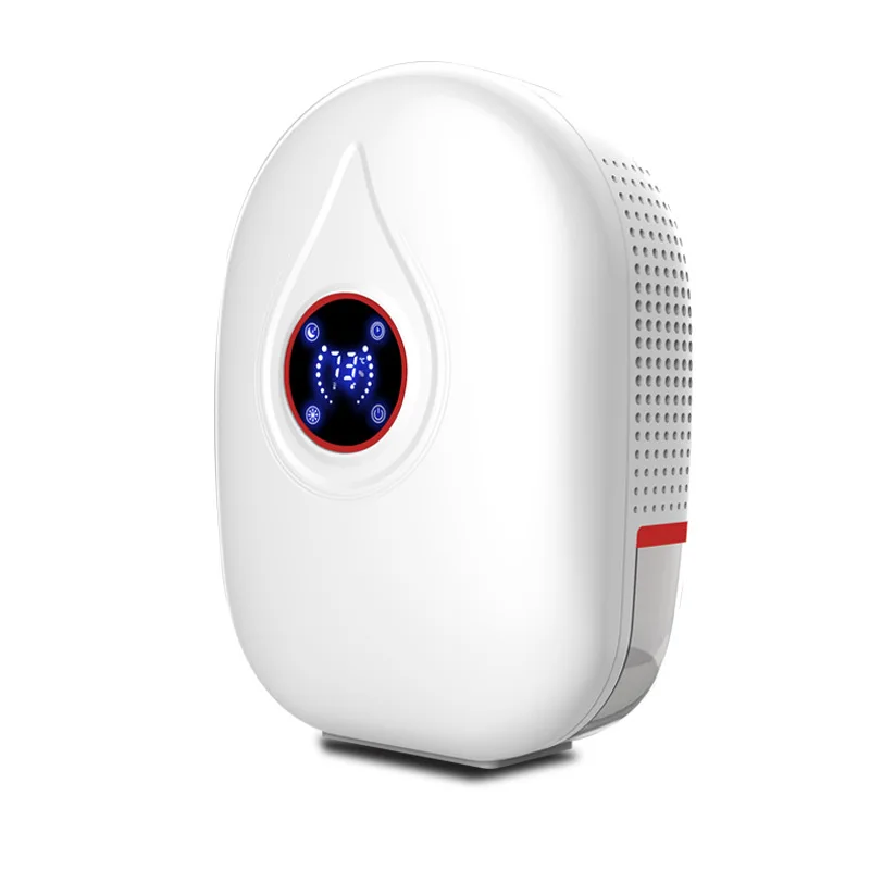 Red with LCD ЖК-осушитель воздуха полупроводниковый Мини Портативный влагопоглотитель домашний Барт шкаф низкий уровень шума дистанционное управление осушитель воздуха - Цвет: Red with LCD