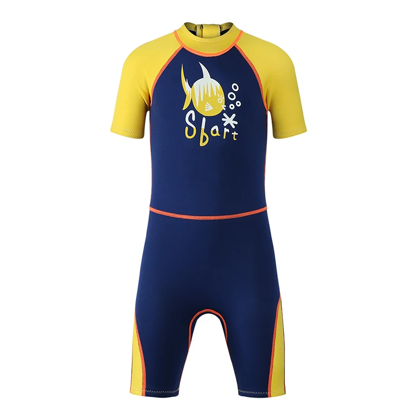 Детский неопреновый короткий костюм для дайвинга купальный мальчиков серфинга