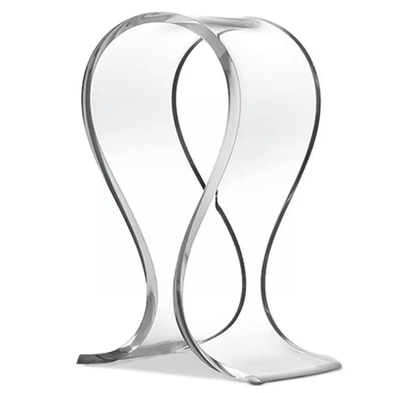 

1Pc Transparent Acrylic Headphone Display Stand U-shaped Hanger Stand Stand Display Desktop Support Headphone Headphone T1D7