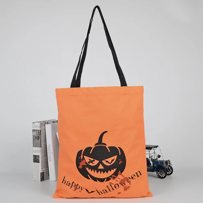 Хэллоуин тыква сумка Праздник конфеты для подарка трюк или угощение тряпичная