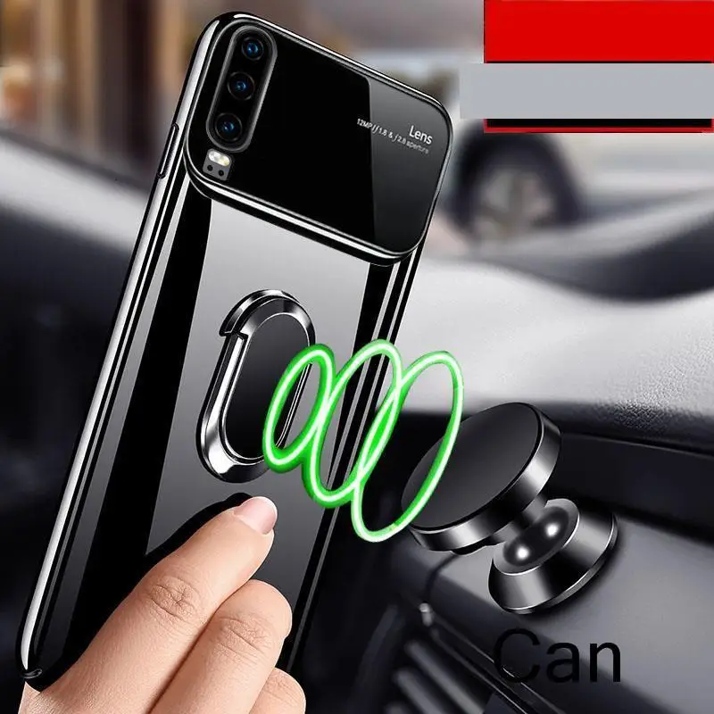 Жесткий чехол из поликарбоната с закаленным стеклом для телефона Huawei P30 P20 Mate 20 Pro