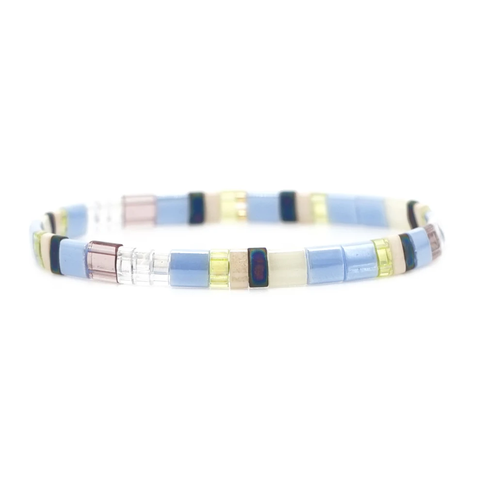 

Go2boho Miyuki Tila Bead Stretch Bracelet Jewelry Bohemian Women's bracelets Wholesale Jewellery Accessories Pulseras Femme