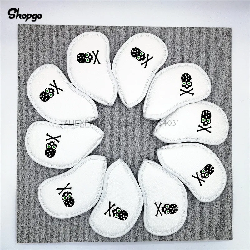 [2 цвета] чехол для гольфа с черепом из полиуретанового железа полный набор чехлов