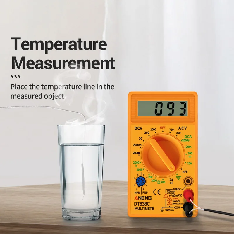 

Universal Digital Multimeter Handheld Tip Test Multimeter Tester With Lead Wire Pen Cable 1pcs