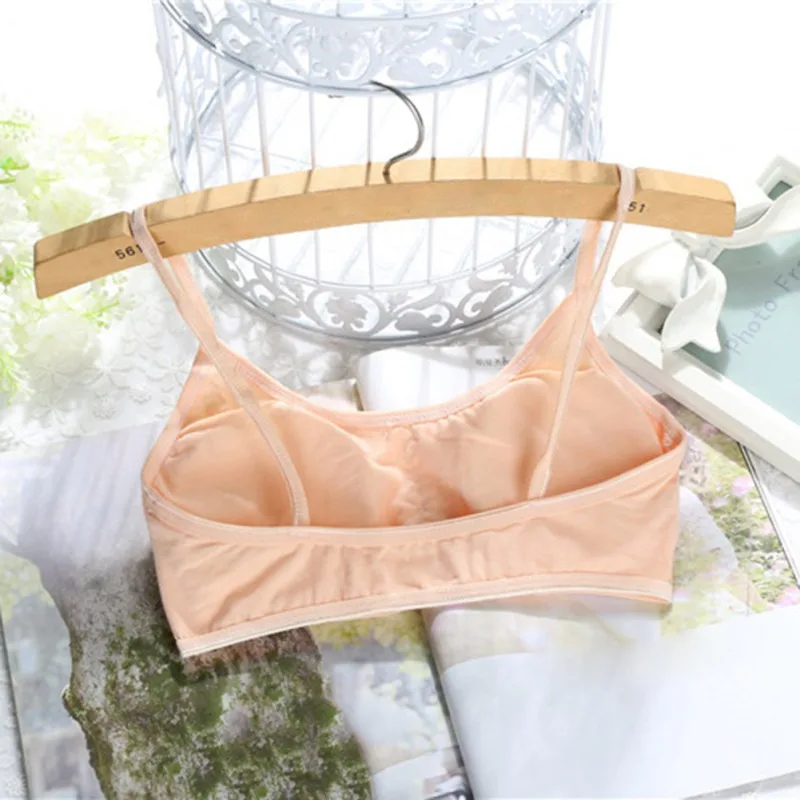 Тренировочный бюстгальтер для девочек подростков мягкое дышащее хлопковое