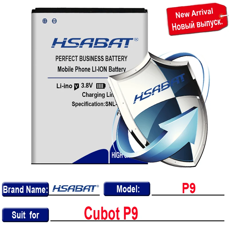 for Cubot P9 Аккумулятор HSABAT 6500 мАч для CUBOT MANITO/X6/NOTE S/Note Plus/Rainbow/P9/MAGIC/X15/R11/X18/H3/Dinosaur/MAX/S208 A S208A - Цвет: for Cubot P9