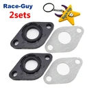 2 комплекта впускной коллектор впускная труба прокладка для китайского GY6 50cc мопед скутер