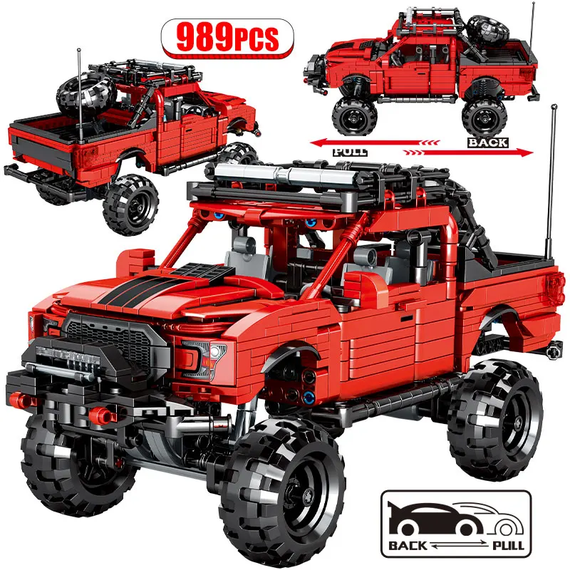 

City high-tech MOC Pull Back классический автомобиль, строительные блоки, ведущий механический суперкар, гоночный автомобиль, кирпичи, игрушка для дете...