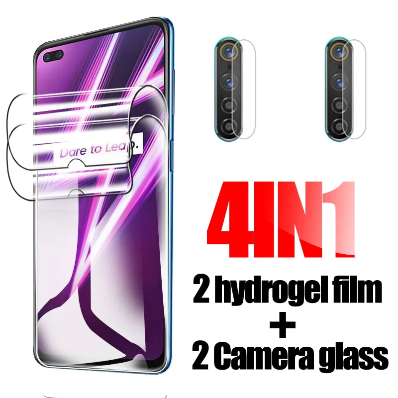 

Набор гидрогелевых пленок 4in1для Oppo Realme 6 Pro 6i, стекло на Realmy Raelme Realmi 6 Pro 6pro Realme6, защита экрана, защитная пленка