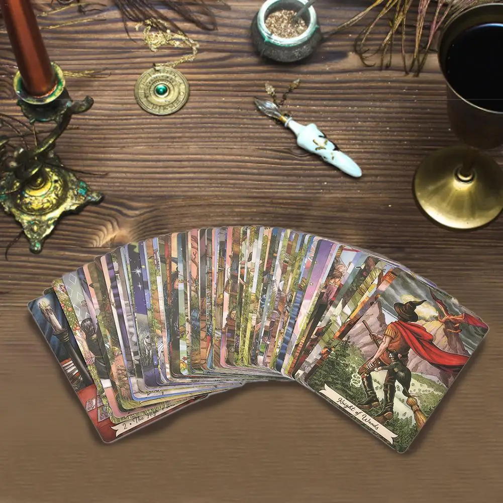 78 шт. повседневные ведьмы Таро карты настольная игра Карта полная английская