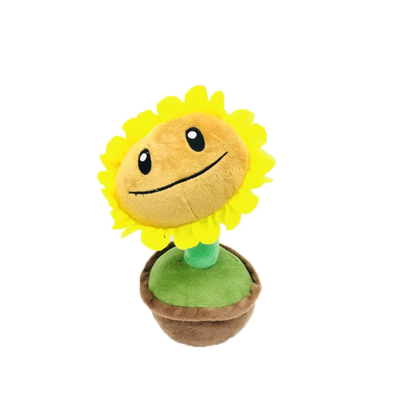 Pot Sunflow 20-23 см Растения против Зомби Плюшевые 8 стилей мягкие игрушки цветочный горшок растения плюшевые игрушки ПВЗ куклы-зомби подарки для детей Детские игрушки - Цвет: Pot Sunflow