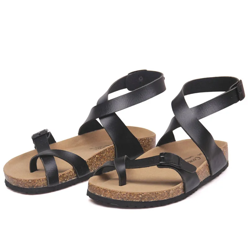 Женские сандалии COSMAGIC повседневные пляжные гладиаторы с нескользящей пряжкой и