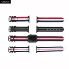 Ремешок URVOI для apple watch серии 7, 6, SE, 5, 4, 3, 2, 1, нейлоновый ремешок НАТО, двойные кольца, цвета с переходниками 41, 45 мм