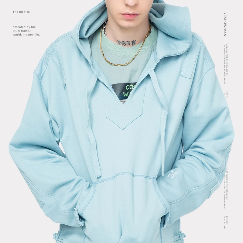 VIISHOW уличная Мужская толстовка бренд хип хоп стиль Sudaderas Para Hombre новые толстовки