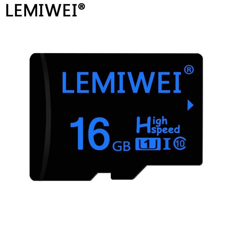 Карта памяти Lemewei 32 ГБ 64 флэш карта темно синего цвета высокоскоростные TF карты
