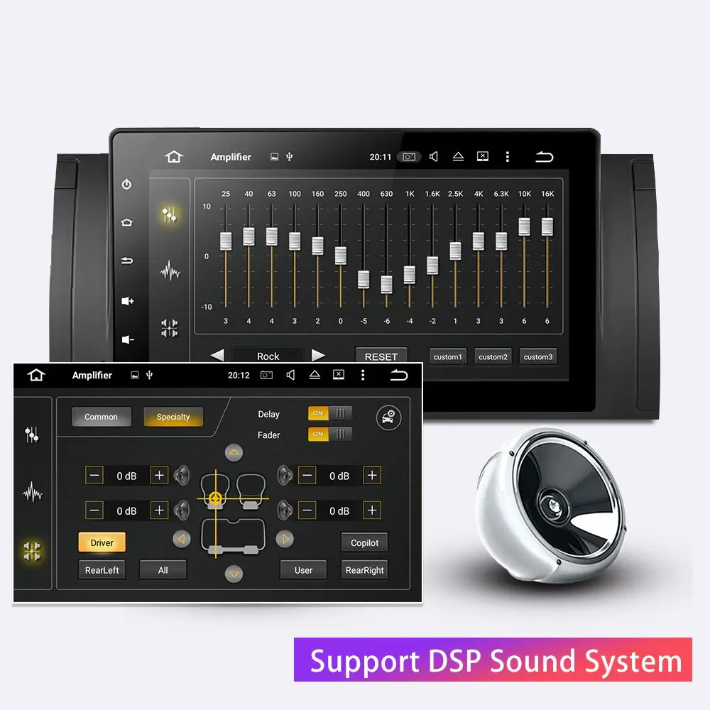 Автомобильный мультимедийный плеер автомагнитола Android 9 0 для BMW 525i радио Bluetooth DSP 4