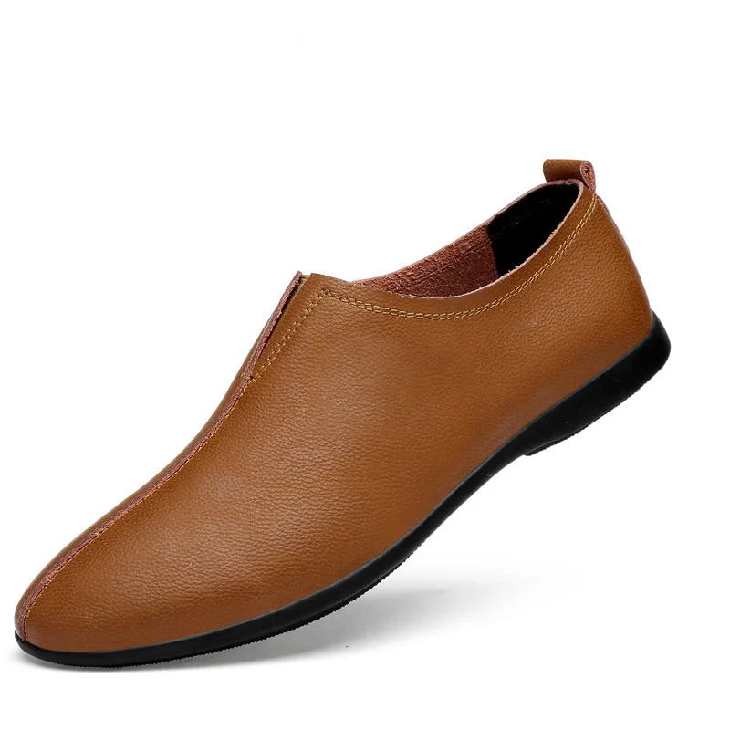 Мужская повседневная обувь Роскошная брендовая модная из натуральной кожи