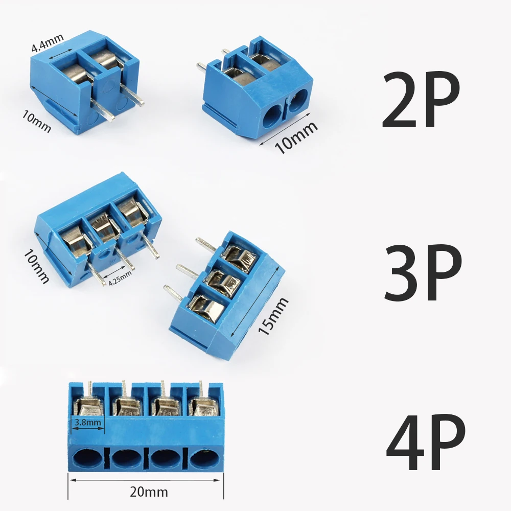 5 мм Шаг 5/10 шт./партия KF301-5.0-2P KF301-3P KF301-4P шаг 5,0 мм прямой контакт Американская классификация проводов 2р 3P 4P винт клеммный блок печатных плат разъем
