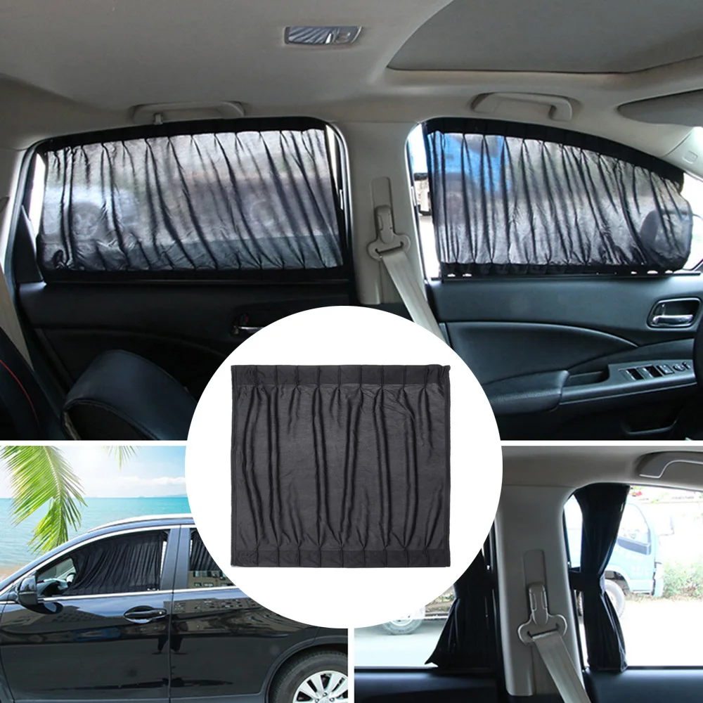 

2Pcs Car Sun Shade Curtains Magnetic Car Sun Shade UV Protection Car Curtain Car Window Sunshade Side Window Mesh Sun Visor