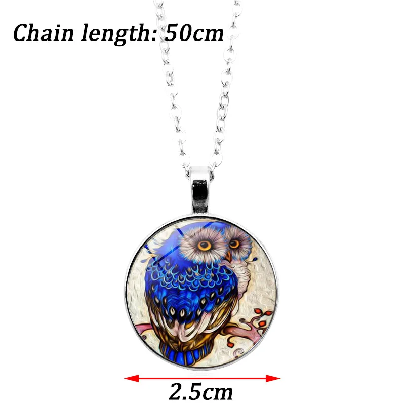 Красивая Сова Кабошон с фото стекло комплект ювелирных изделий драгоценными