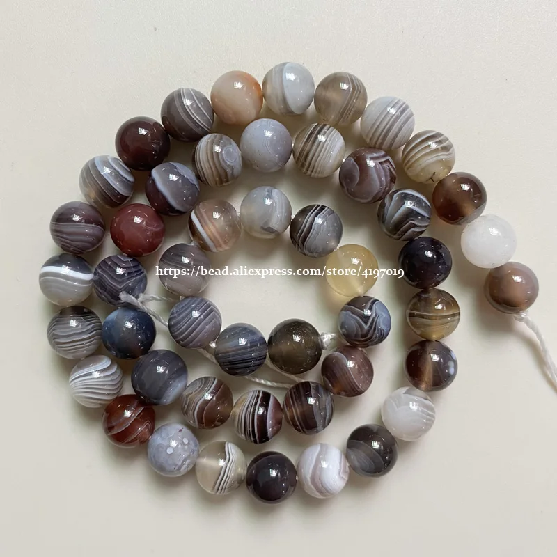 

Free Shipping Natural Stone Botswana Sardonyx Agates Round Loose Beads 6 8 10 12MM 15" Strand Pick Size For Jewelry DIY